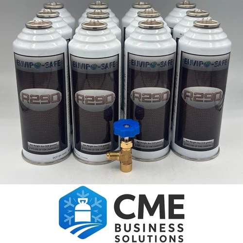 Enviro-Safe® R290 Refrigerant – EPA Approved, Safe, and Efficient Cooling, 12tap