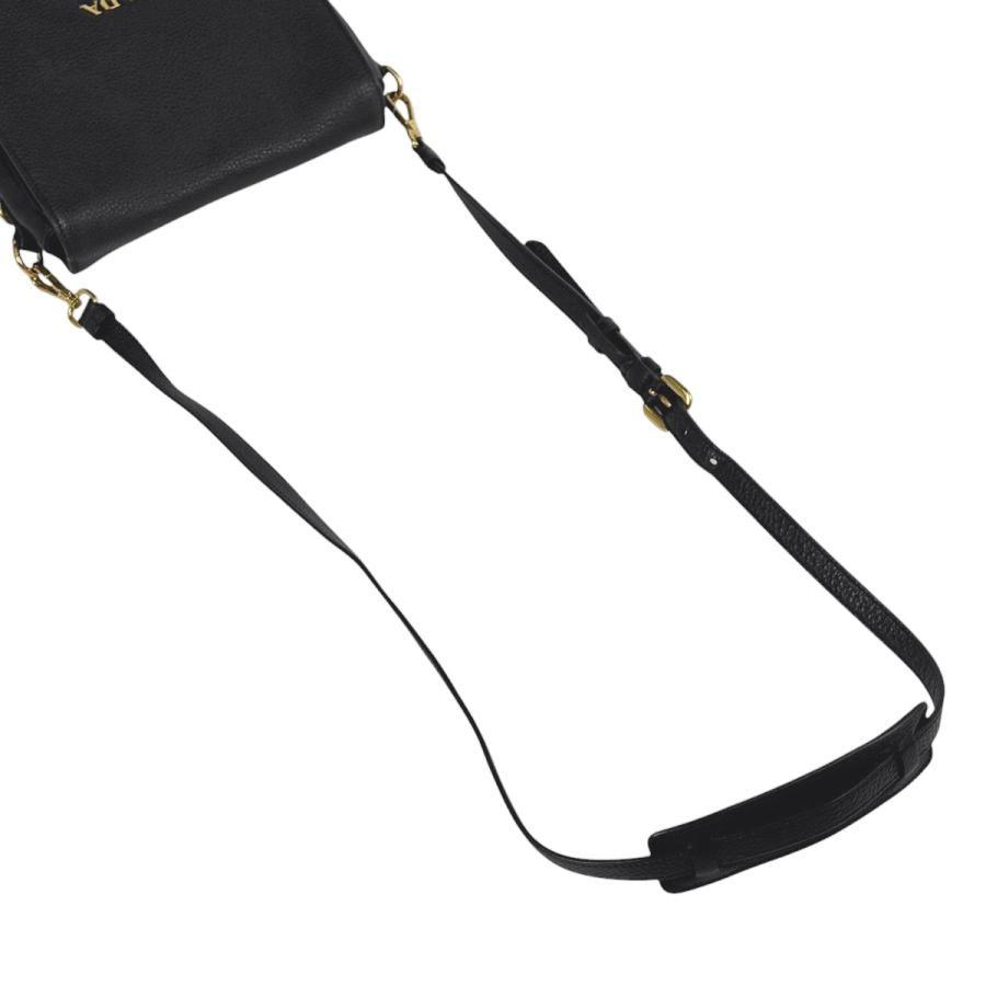 PRADA 2WAY 1BD204 Shoulder Bag Black Leather with Shoulder Strap #BS559 thumbnail 8