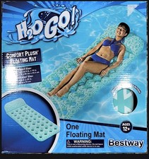 H2OGO Comfort Plush Floating Pool Mat 6'6" x 29"/1.98m x 74cm