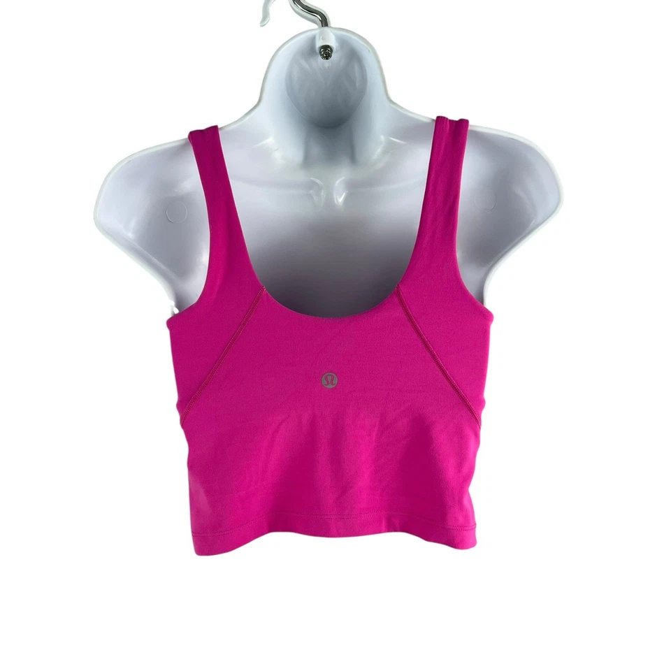 Lululemon Align 背心上衣女式 4 码洋红色紫色瑜伽锻炼运动服 — 第 2/4 张图片