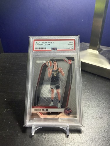 Panini Prizm WNBA Caitlin Clark Rookie Base #145 Indiana Fever PSA