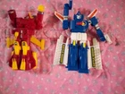 Bitrons action figures.  Bat-L and  Truxx.  1984.