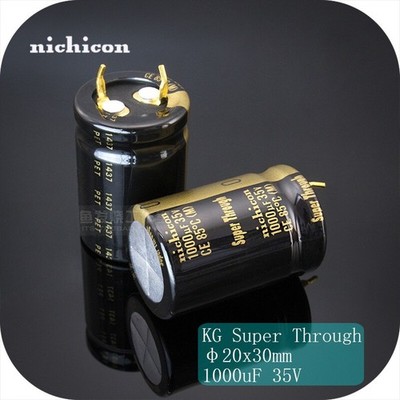 Nichicon 1000uF 35V KG Super Through 35V1000uF 20X30mm Hi-Fi Audio Capacitor