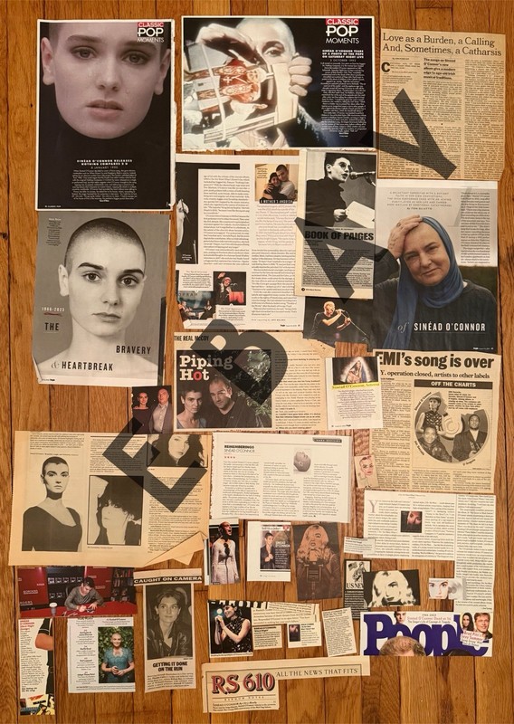SINEAD O’CONNOR Magazine Clippings Cuttings Collection Ireland Connor 90’s RIP