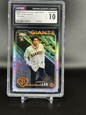 2024 Topps Chrome Logofractor Edition #201 Jung Hoo Lee Image Variation CGC 10