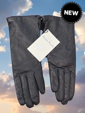Antiono Murolo Italy genuine leather wool lining gloves women Small vintage