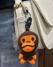    A Bathing Ape Baby Milo Plush Keychain   Authentic BAPE Bag Charm Gift NWT