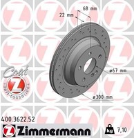 Zimmermann Sport Scheiben Und BeläGe Bremsenset Hinten FüR MERCEDES-BENZ