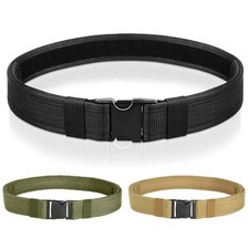 Mens Tactical Belt Quick Release Military Hiking Rigger 2" Heavy Duty Work Belts