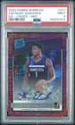 2020 Panini Donruss Choice Anthony Edwards Rated Rookie Red #/99 PSA 9