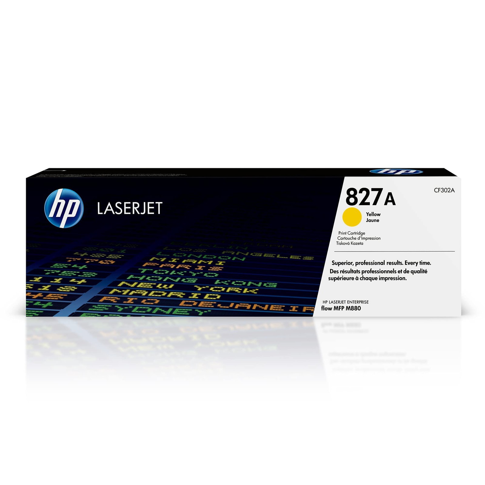 Оригинальный картридж с тонером HP CF302A 827A для LaserJet, желтый, в одной упаковке, Стандартный Y