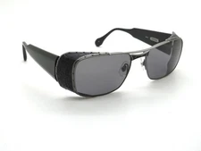 MATSUDA M3030 AS Antique Silver/Matte Black Polarized 55mm Sunglasses