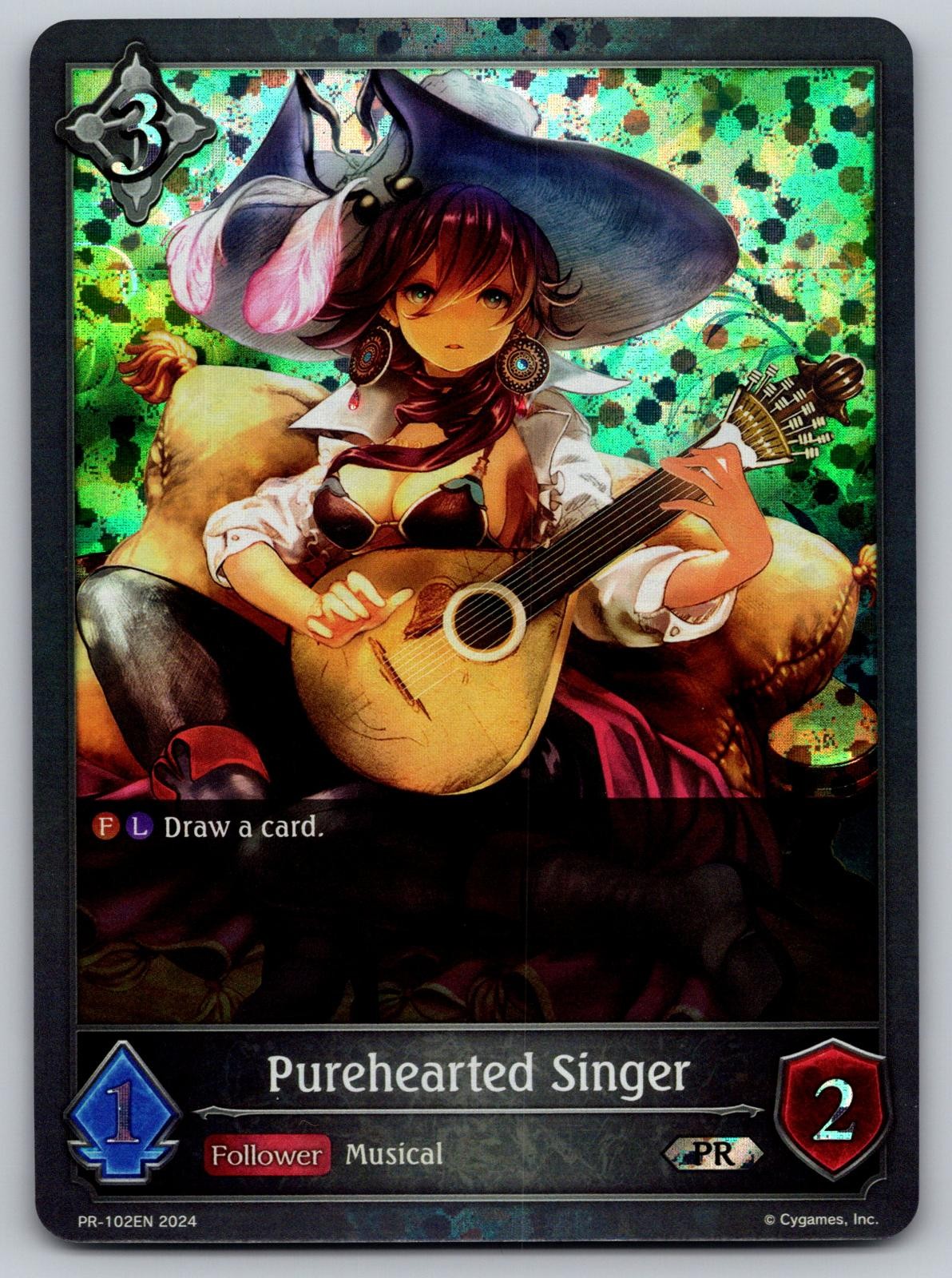 Purehearted Singer PR-102EN Promo Shadowverse: Evolve Promo Cards Shadowverse NM