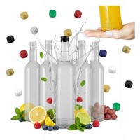 5X Kristallflasche 500Ml Glasflaschen FüR Obstler LiköR Wein Saft