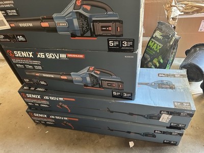 SENIX X6 60V Brushless Leaf blower and trimmer set !