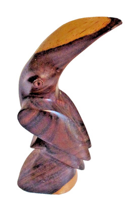Vintage Handcarved Wooden Toucan Bird 6x2.5 Inch (SKU# 2952)