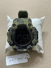 Activa x Invicta Digital 56mm Watch Camouflage Green NEW ACW1968-001