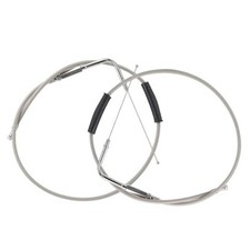 51" Braided Throttle Idle Cable Kit Stainless Steel Extended Length 51"/1.3M
