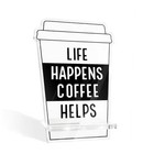 Coffee Desk Sign Decor, Inspirational Signs, Small Acrylic Signs, Coffee color8