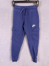 Nike Boys Fleece Joggers Sweatpants Size XS Midnight Navy Blue