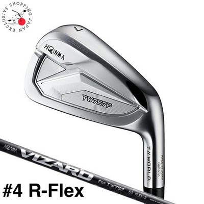 Clearance HONMA Golf Tour World TW757P Iron Club #4 R-Flex Vizard Graphite Shaft