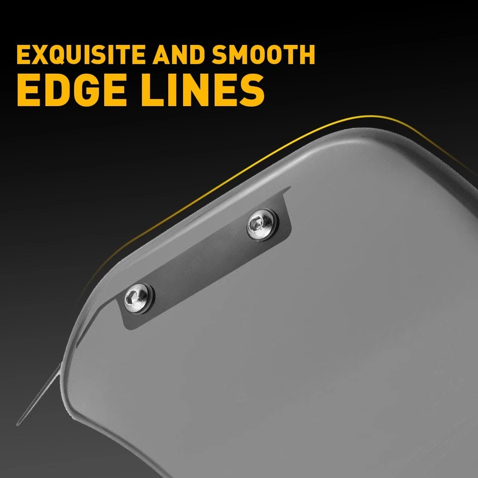 5-7'' Round Smoke Headlight Windshield Motorcycle Fairing Windscreen Universal Foto 4 de 4