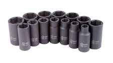 3328 3328 3/8-Inch Drive Metric Mid-Depth Impact Socket Set, 14-Piece