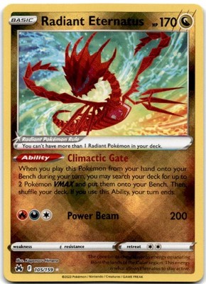 Radiant Eternatus Radiant Rare Crown Zenith 105/159 NM