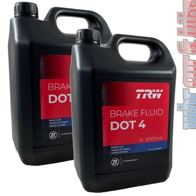 TRW Bremsflüssigkeit DOT 4 10L 2x 5000ml Brake Fluid Auto Motorrad NFZ