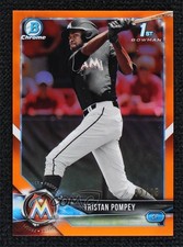 2018 Bowman Draft Chrome Orange Refractor 2/25 Tristan Pompey #BDC-129 9su