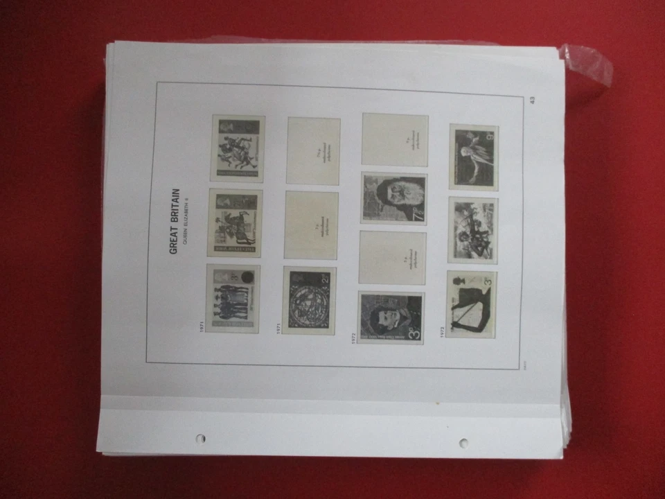 c 240 Марка альбом страницы Даво Стэнли Гиббонс Великобритании б/у 4.5K смесь Conditi - Изображение 2 из 4