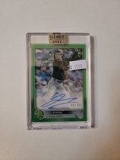 2022 Topps Clearly Authentic Baseball Hoy Park Rookie Auto Green 96/99 SD2600