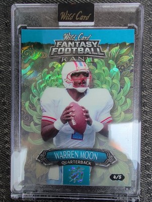 Wild Card 2026 Fantasy Football Kanji Warren Moon Football 1/5
