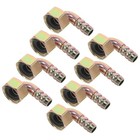 8 Pcs Gas Connector Steel Gas Stove Pipe Adapter 1/2 Inch Threaded Fittings