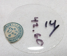 GLASS POCKET WATCH CRYSTAL WATCHMAKER SIZE 18 14/16 H 6 REPLACEMENT PART 363