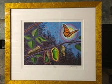 Signed Framed Alex Grey Art Print Metamorphosis  #178 of 200 