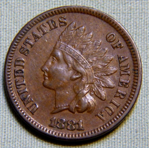 1881 Indian Head Penny - EF / AU Full Liberty Beauty Lot 1287