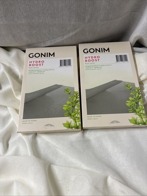GONIM Hydro Boost 20 MASKS-Blue Lotus Skin Barrier Mask- 2 Box- Lot of 10 Masks