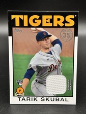 2021 Topps 1986 Topps Retro TARIK SKUBAL 86BR-TSK Rookie RC Relic Patch Tigers