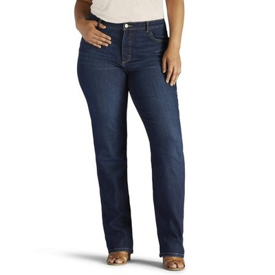 Women's Ellis Lee Plus Instantly Slims Relaxed Fit Straight Leg Jeans 26W Petite