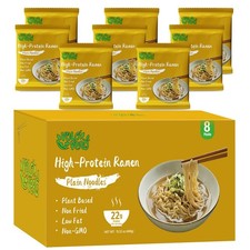 Protein Ramen Plain Noodles, 22g Plant Based ...
