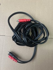 RCA Audio Cable Male to Male Red Black Stereo Connector Used