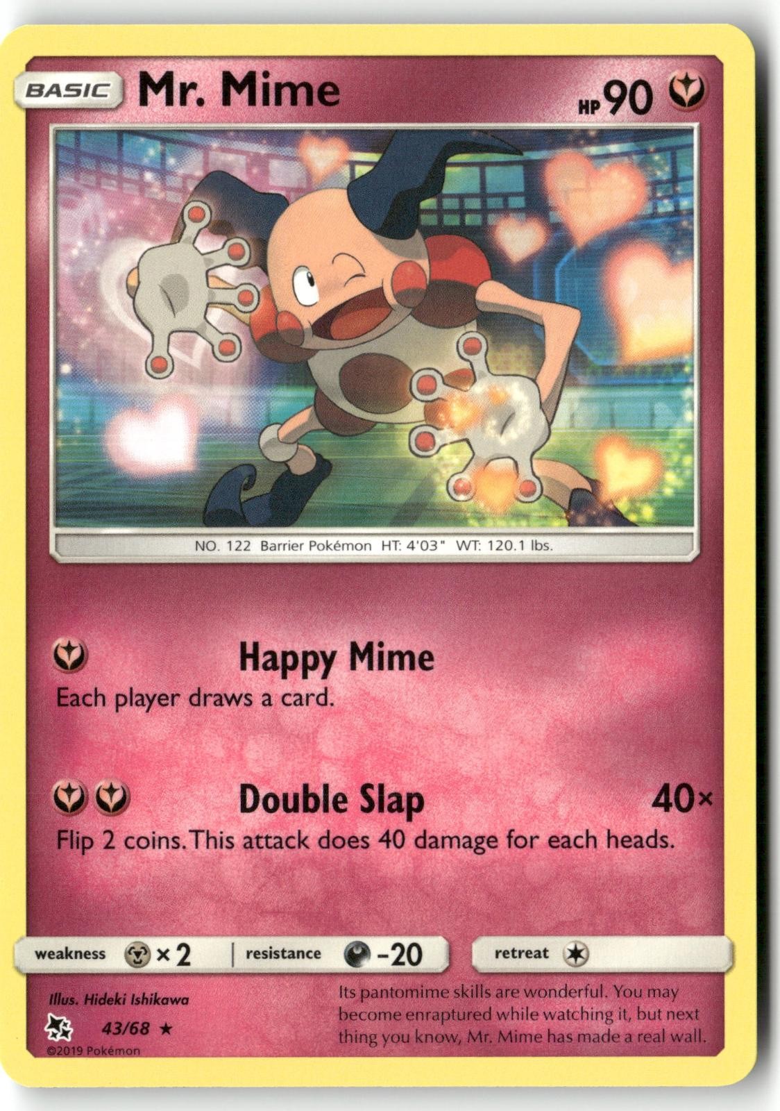 Mr. Mime 43 Hidden Fates Pokemon Rare Near Mint