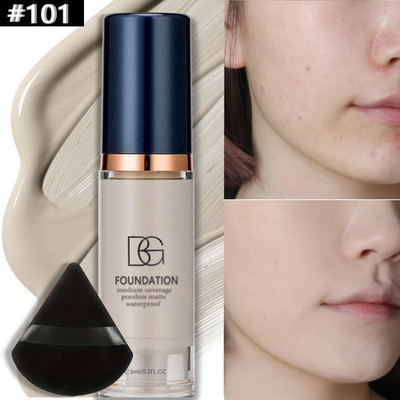 Vollständige Abdeckung wasserfeste Foundation & dreieckiger Puff für makelloses mattes Finish
