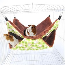TARANDUS Ferret Rat Hammock Hamster for Cage - Large Standard, Hammock-Green