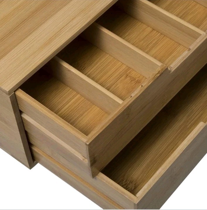 5five Simply Smart capsule rack with 2 drawers, coffee capsule holder, bamboo image 3
