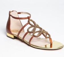 Vince Camuto Harissa Brown Leather Sandal Women Size 11/41