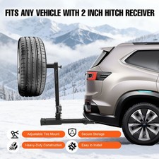 Hitch Spare Tire Carrier Car Mount For Truck W 2 Receiver Trailer Adjustable