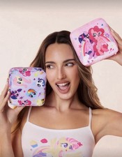 New SET OF 2 MY LITTLE PONY Pouch PINKIE Make Up Bag Zipper Wallet TWILIGHT Dash