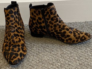 next leopard print ankle boots